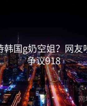 如何看待韩国g奶空姐？网友吵翻天 · 争议918