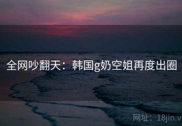全网吵翻天：韩国g奶空姐再度出圈
